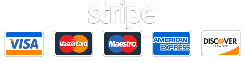 Secure Payments with Stripe - VISA, Mastercard, Maestro, American Express